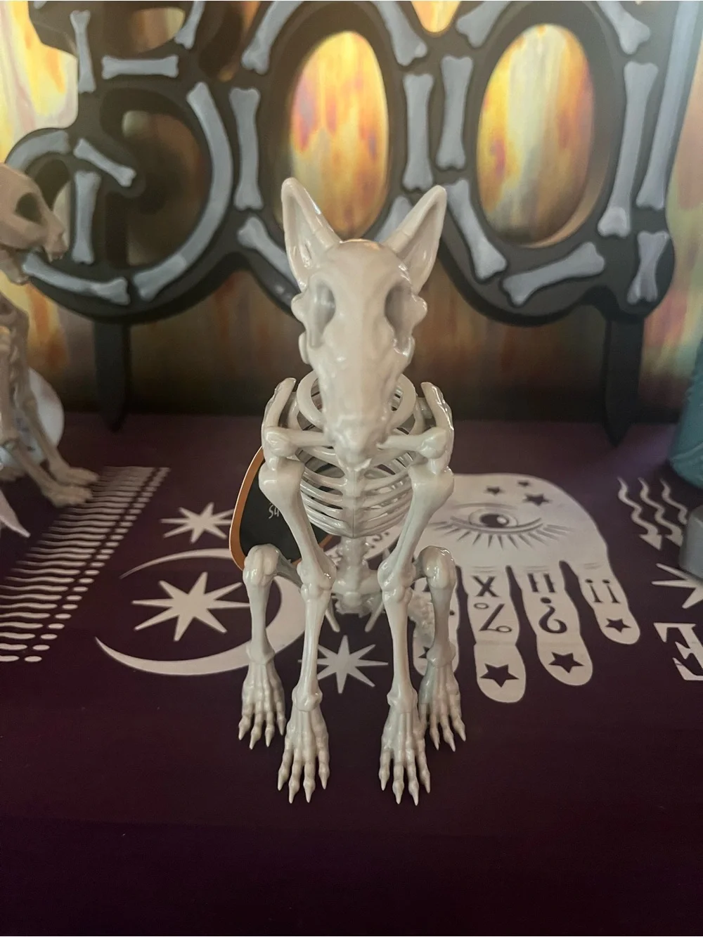 Spooky 3-Pc Light Up Tombstone & Skeleton Cat + Dog Halloween Set- PETS SET